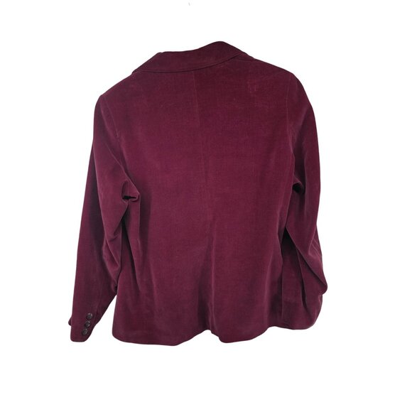 Vintage Stockton Burgundy Velvet Blazer & Bag Set - Picture 9 of 16